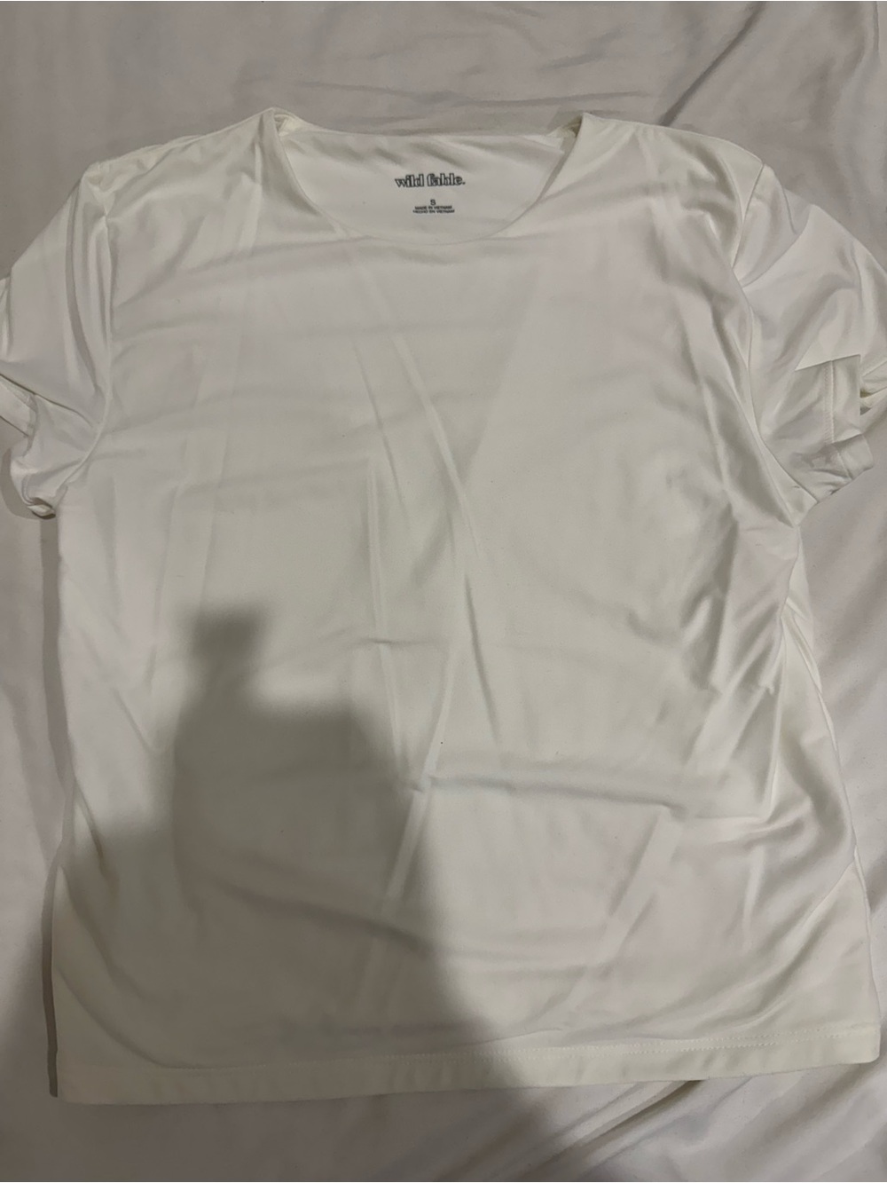 wild fable White Scoop Neck Short Sleeve Tee